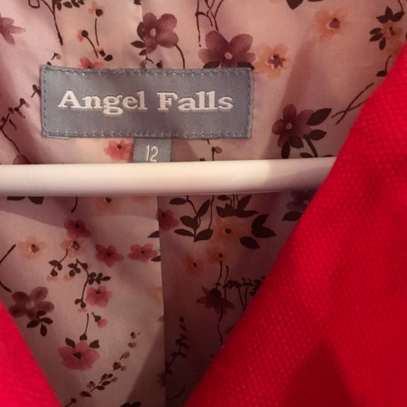 Red lightweight midi jacket - Picture 2 of 3